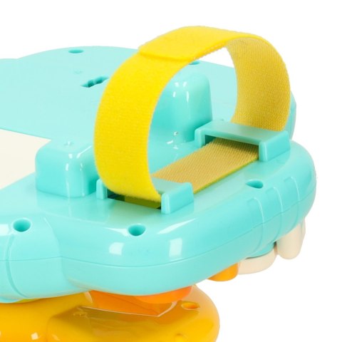 Zabawka interaktywna kierownica dla dzieci dziecka malucha do wózka symulator muzyka dźwięki niebieska