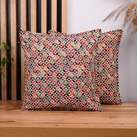 Kolorowa poszewka 40 x 40 cm z dekoracyjnym wzorem