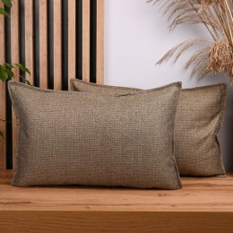 Zestaw 2 szt. poszewek w jodełkę 30 x 50 cm w kolorze brązowym