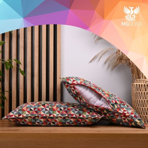 Kolorowa poszewka 40 x 80 cm z dekoracyjnym wzorem