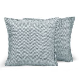 Poszewka ze wzorem w jodełkę 35 x 35 cm w kolorze niebieskim