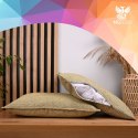 Zestaw 2 szt. poszewek w jodełkę 40 x 80 cm w kolorze żółtym