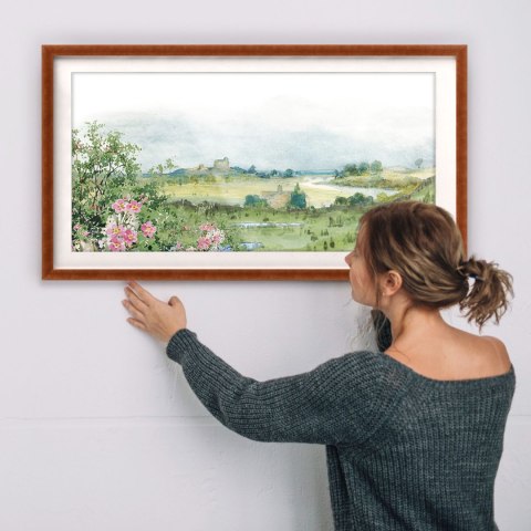 Zestaw 5 szt. wysokich ramek na zdjęcia 30 x 60 cm brązowych