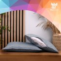 Zestaw 2 szt. poszewek w jodełkę 40 x 80 cm w kolorze niebieskim