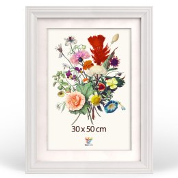 Zestaw 3 szt. frezowanych ramek 30 x 50 cm w kolorze białym