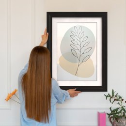 Frezowana ramka na zdjęcia w rozmiarze 45 x 60 cm w kolorze czarnym