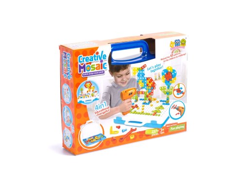 Wkrętarka wiertarka śrubki klocki konstrukcyjne zestaw majsterkowicza waliza 237 elementów