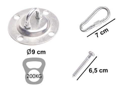 Zestaw do montażu huśtawki fotela wiszącego gniazda 200kg