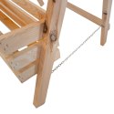 Drewniany kwietnik, wkład 40 cm - warzywnik 3-poziomowy, skrzynka na zioła, kwiaty, balkon, taras i ogród