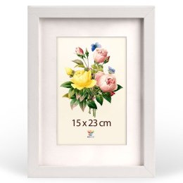Zestaw 3 szt. wysokich ramek na zdjęcia 15 x 23 cm białych