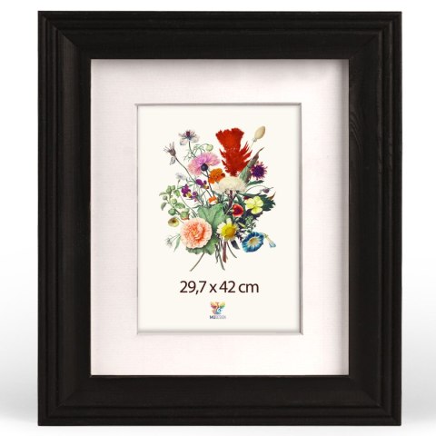Zestaw 3 szt. frezowanych ramek A3 29,7 x 42 cm w kolorze czarnym