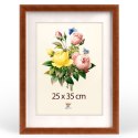 Zestaw 5 szt. wysokich ramek na zdjęcia 25 x 35 cm brązowych