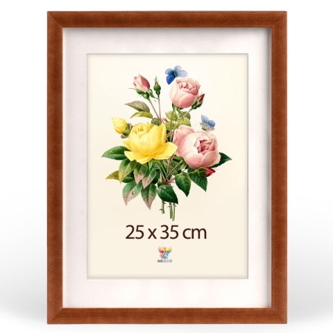 Zestaw 5 szt. wysokich ramek na zdjęcia 25 x 35 cm brązowych