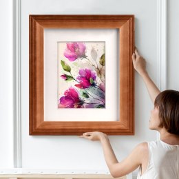 Frezowana ramka na zdjęcia w rozmiarze 25 x 35 cm w kolorze brązowym