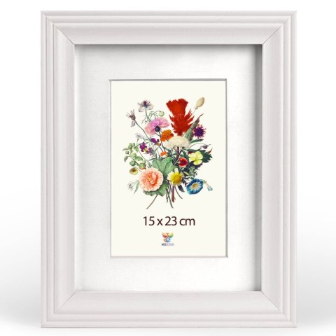 Zestaw 3 szt. frezowanych ramek 15 x 23 cm w kolorze białym