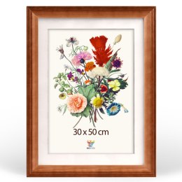 Zestaw 3 szt. frezowanych ramek 30 x 50 cm w kolorze brązowym