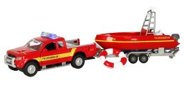 Auto straż z łodzią 12 cm