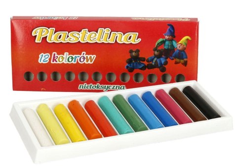 Plastelina kolorowa 12 sztuk