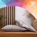 Zestaw 2 szt. poszewek w jodełkę 40 x 80 cm w kolorze beżowym