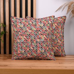 Kolorowa poszewka 35 x 35 cm z dekoracyjnym wzorem
