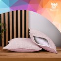 Poszewka ze wzorem w jodełkę 60 x 60 cm w kolorze różowym