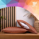 Zestaw 2 szt. poszewek w jodełkę 30 x 50 cm w kolorze pomarańczowym