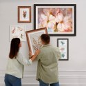 Frezowana ramka na zdjęcia w rozmiarze 30 x 60 cm w kolorze białym