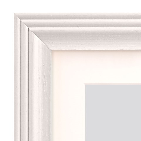 Frezowana ramka na zdjęcia w rozmiarze 30 x 60 cm w kolorze białym