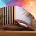 Zestaw 2 szt. poszewek w jodełkę 40 x 80 cm w kolorze ceglastym