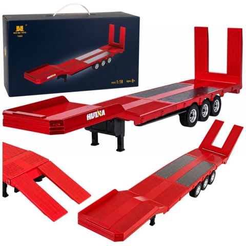 Przyczepa Niskopodwoziowa Naczepa Do Scania 770S Huina Czerwona 1:18