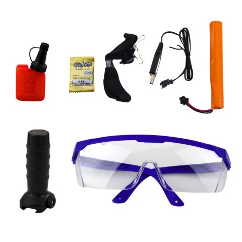 Karabin Szturmowy Na Kulki Wodne Hydrożelowe Celownik Okulary Czarny 86cm