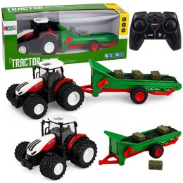Traktor Rolniczy Z Taśmociągiem Zdalnie Sterowany RC Bale Światła 1:24