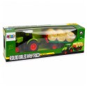 Traktor Rolniczy Zdalnie Sterowany RC z Przyczepą Bale Siana Światła 1:24