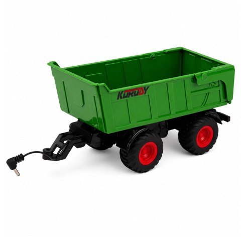 Traktor Rolniczy z Przyczepa Wywrotką Zdalnie Sterowany RC Światła 1:24