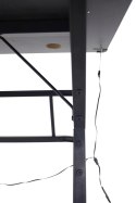 Biurko gamingowe z nadstawką LED RGB uchwyty komputerowe dla gracza 120x60cm