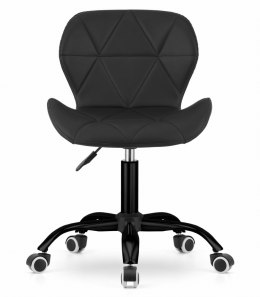 Krzesło obrotowe NOTO ekoskóra - czarne / baza czarna