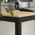 Stół TESSA 120cm x 60cm - dąb sonoma / czarne nogi