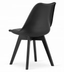 Zestaw stół prostokątny 120x80cm craft + 4 krzesła MARK czarne