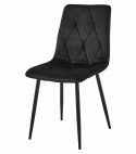 Zestaw stół NP 120x80cm Craft Czarny + 4 krzesła LIBRA czarne