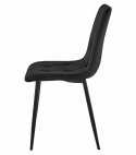 Zestaw stół NP 120x80cm Craft Czarny + 4 krzesła LIBRA czarne
