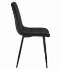 Zestaw stół NP 120x80cm Craft Czarny + 4 krzesła LIBRA czarne