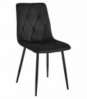 Zestaw stół NP 120x80cm Craft Czarny + 4 krzesła LIBRA czarne