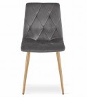 Zestaw stół NP 120x80cm Dąb Sonoma + 4 krzesła LIBRA szare