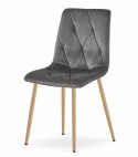 Zestaw stół NP 120x80cm Dąb Sonoma + 4 krzesła LIBRA szare