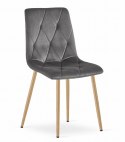 Zestaw stół NP 120x80cm Dąb Sonoma + 4 krzesła LIBRA szare