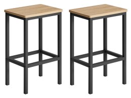 Taborety Barowe 2szt - sonoma - LBC065B11