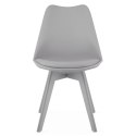 Krzesło MARK - szare / nogi szare x 3