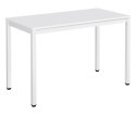 Stół TESSA 120cm x 60cm - biały / białe nogi