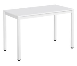 Stół TESSA 120cm x 60cm - biały / białe nogi