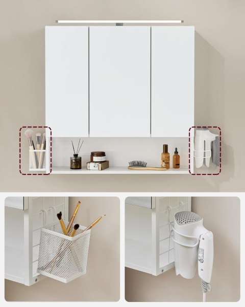 Szafka Łazienkowa z Lustrem - BBK124W14